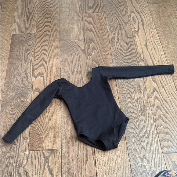 Capezio Other - Classic Black Long Sleeve Kids Bodysuit leotard Capezio T/CH 18-24 baby 2T